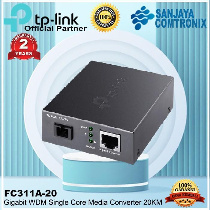 TP-Link TL-FC311A-20 Gigabit WDM Media Converter Device - FC311A-20