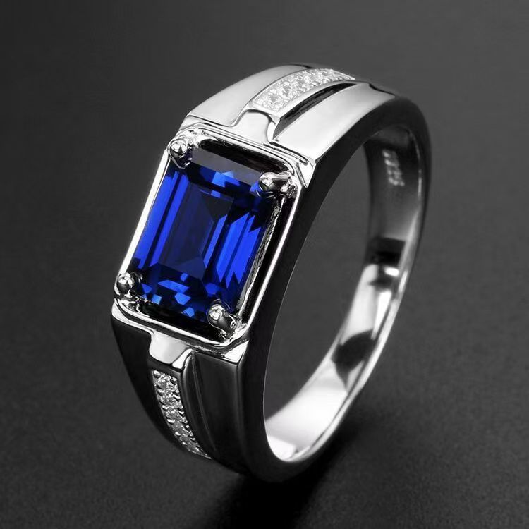 Cincin Pria Cincin Perhiasan Asli Berlian yang Dapat Disesuaikan Sertifikat Pertunangan Cincin Pria