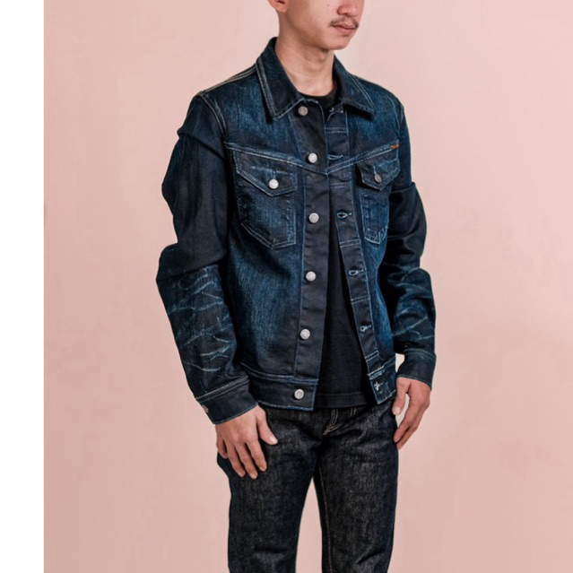 Nudie Jeans Conny Org Black Indigo Jacket