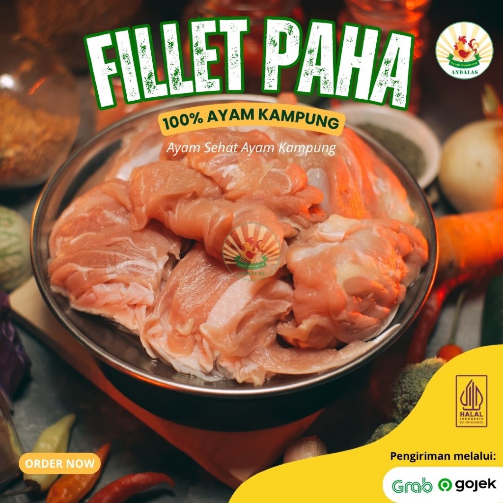 

Fillet Paha Ayam Kampung 100% asli