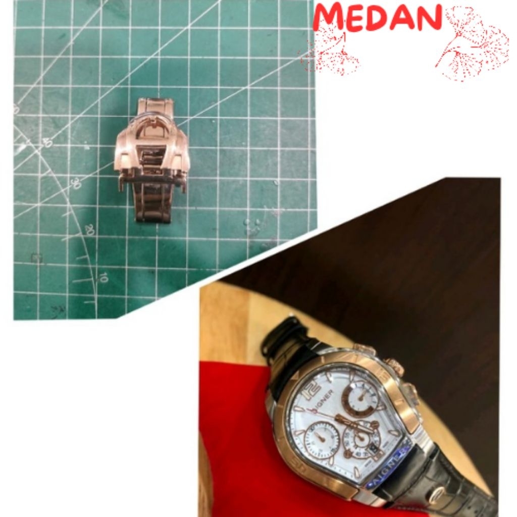 Klep Jam Tangan Aigner Palermo Cewek - Buckle Jam Tangan Aigner Palermo Cewek