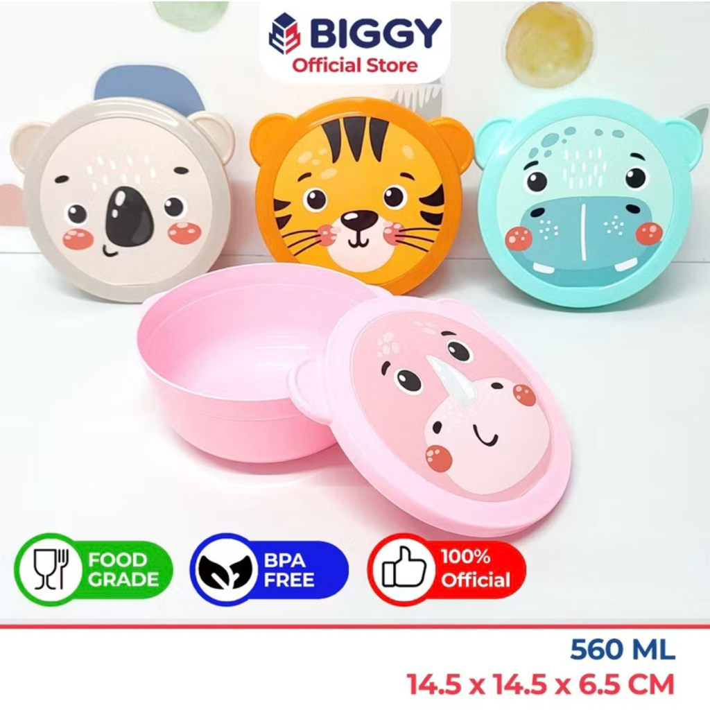 LUNCH BOX Animal TEPAK MAKAN BEKAL Anak Tempat Wadah Sekolah Souvenir Ultah Bahan Plastik Biggy Bygy