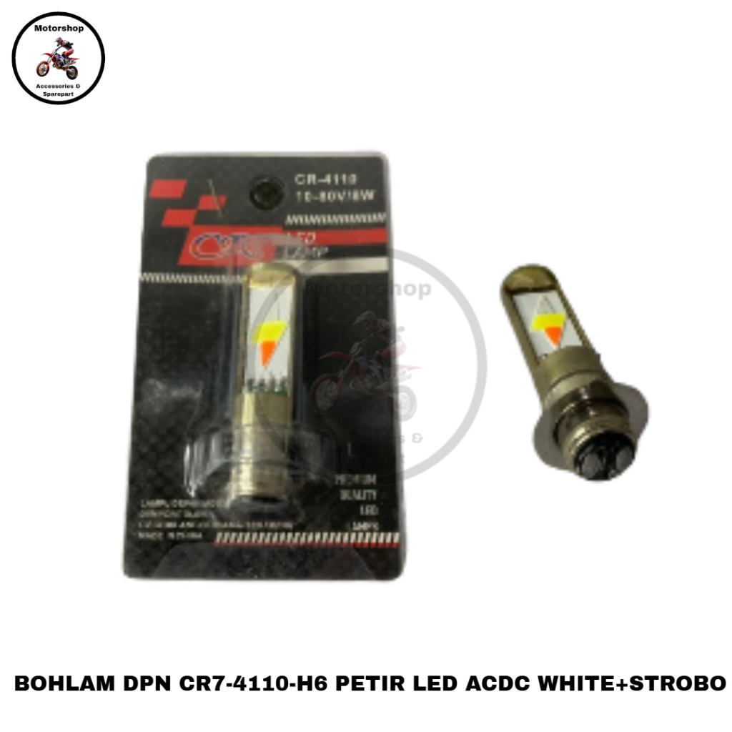 BOHLAM DEPAN CR7 4110 H6 LED ACDC WHITE+STROBO