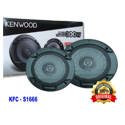 Speaker kenwood KFC S1666 - speaker coaxial kenwood kfcs1666 - speaker 2way kenwood