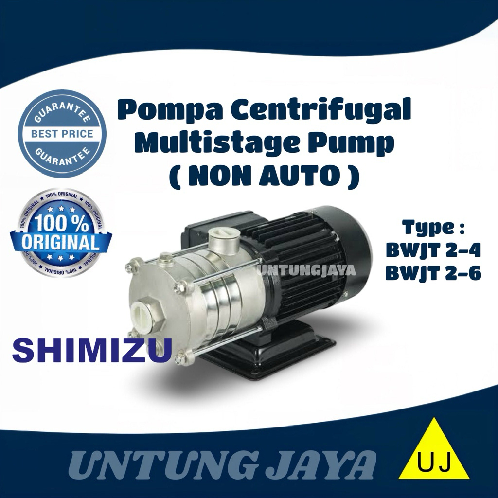POMPA SHIMIZU BWJT 2-4 / POMPA AIR STAINLEES STEEL SHIMIZU BWJT 2 4 / POMPA SHIMIZU HORISONTAL MULTI