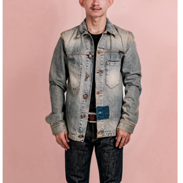 Nudie Jeans Ronny Patches Denim Jacket Original Authentic