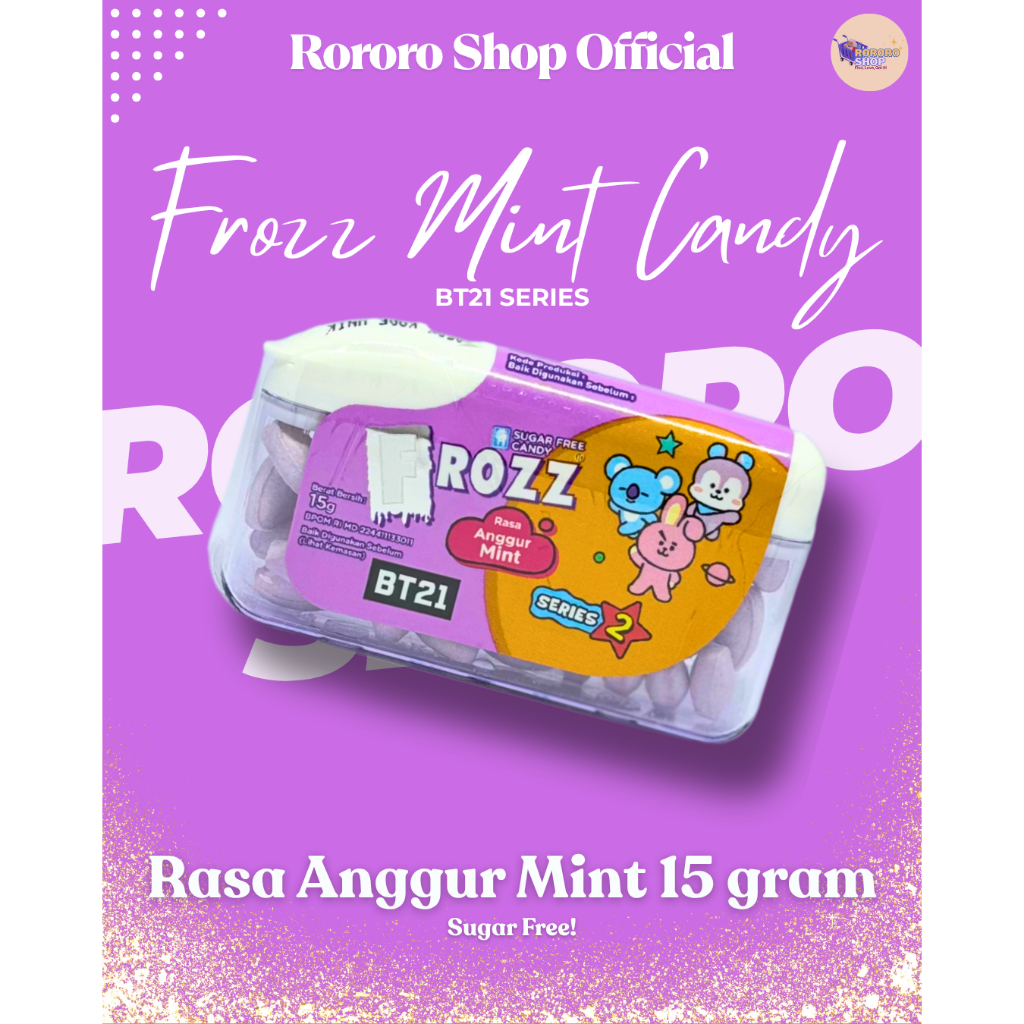 

Permen Frozz Mint BT21 | Sugar-free & full of flavor! Pilih rasa favoritmu!