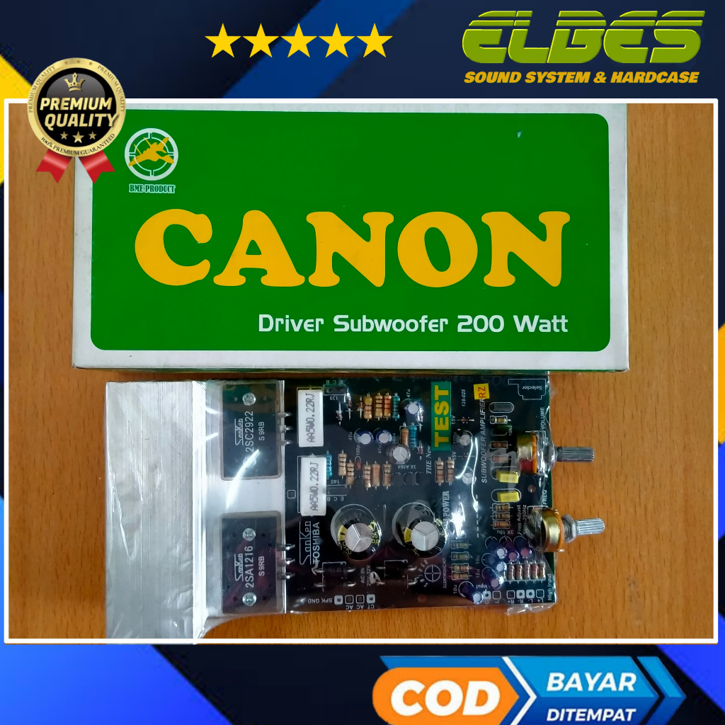 Kit driver power subwofer sanken 200w mono CANON