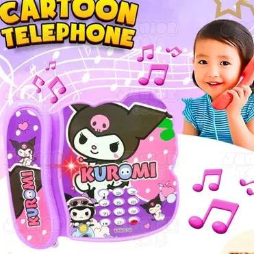 Mainan Anak Telphone Musik Telepon Karakter Kuromi Hello Kitty Barbie - KUROMI