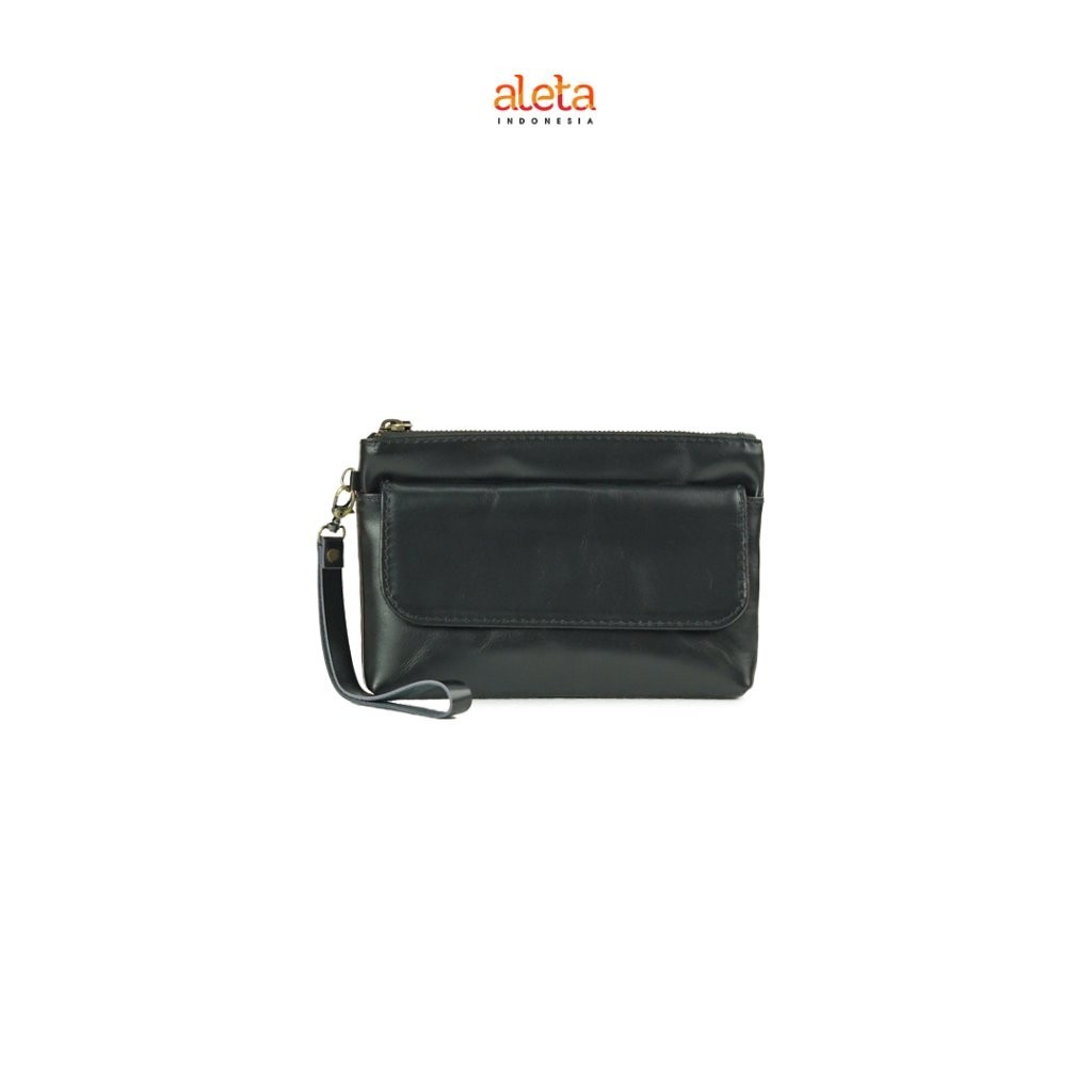 Aleta Indonesia - Afey Clutch Pria Kulit Asli - Free Grafir Nama