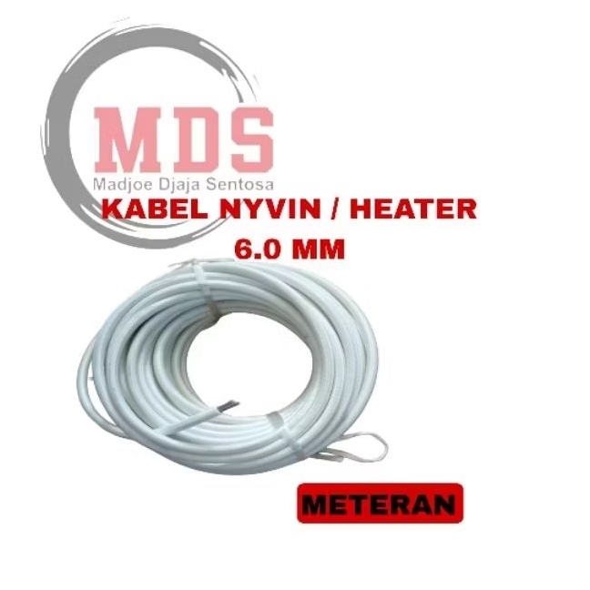 kabel nyvin 6mm / kabel tahan panas 6mm / kabel nyvin 6mm / kabel heater 6mm / meteran