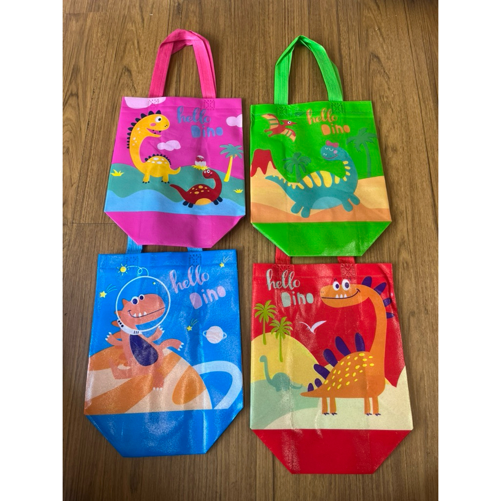 

goodie bag tas souvenir tas ulang tahun tas chiki snack dinosaurus