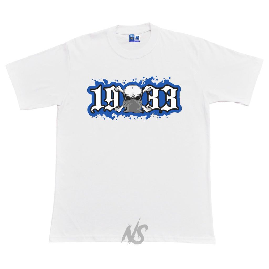 T-Shirt BandungMentality - 1933 / Kaos Casual Ultra Hooligans / Baju Band Hardcore Metal