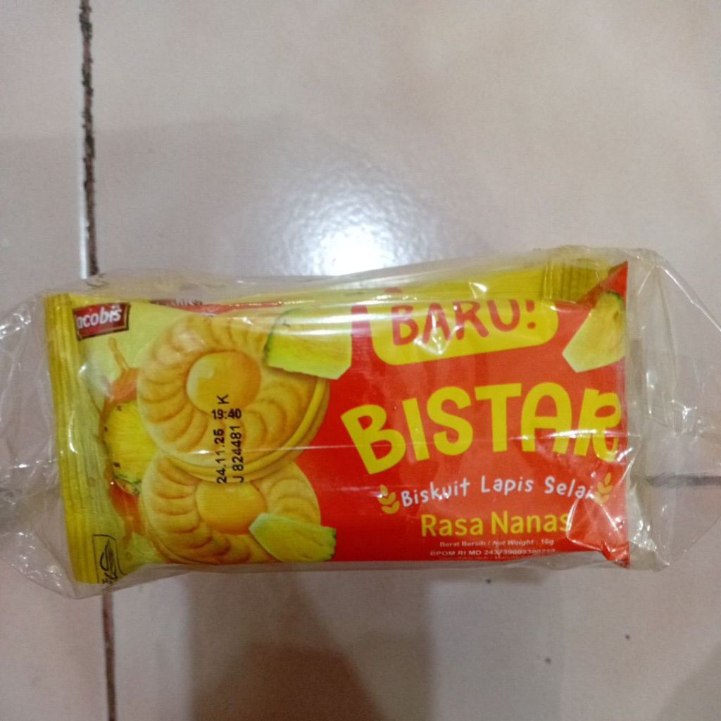 

Blistar Rasa Nanas 1 Pack isi 10 Bungkus