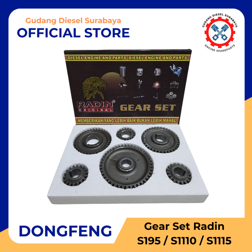 Gear Set Mesin DongFeng S195 / S1100 / S1110 / S1115 Radin