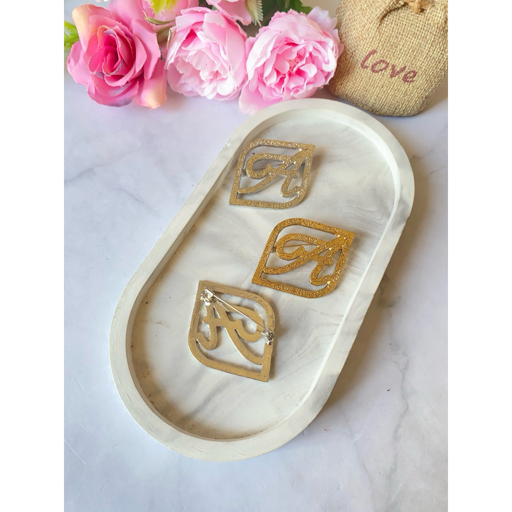 Bros hijab huruf/bros hijab gold silver premium/bros hijab A