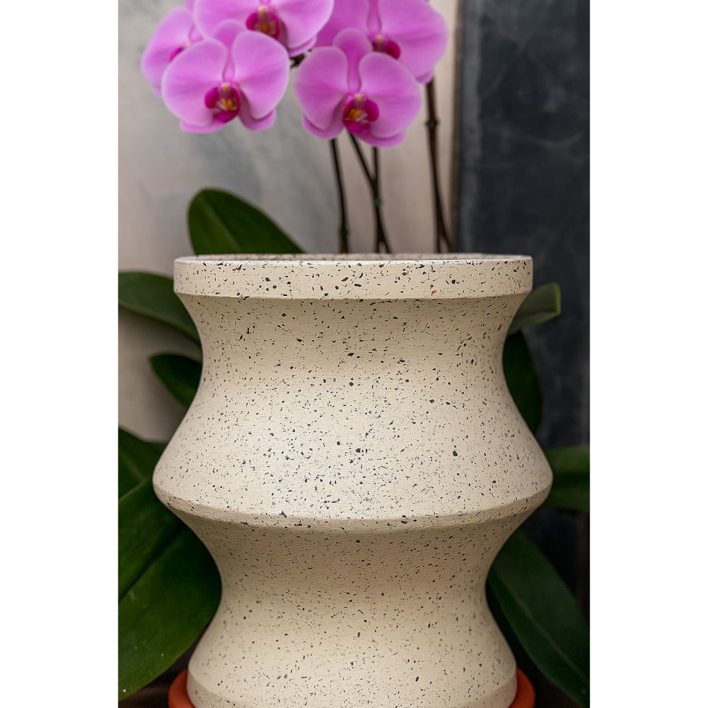 dudukan pot tanah liat, dudukan pot teratai, alas pot gerabah