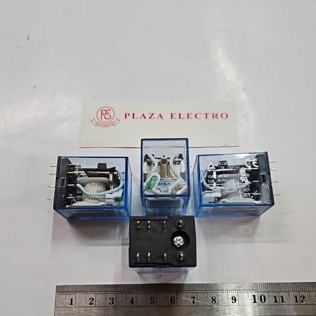 RELAY 12 VOLT 8P PIN 8 KAKI LANCIP OMRON MY2N ASLI ORIGINAL