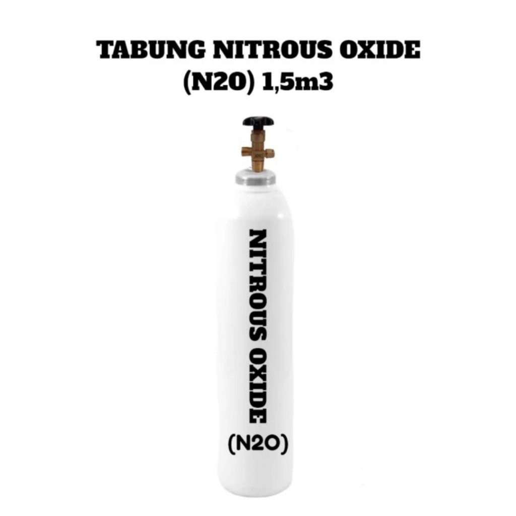 Tabung Nitrous Oxide ( N2O )1,5m3 + Isi N2O 5kg