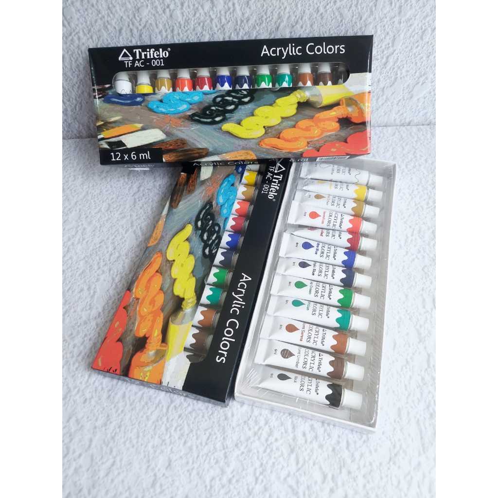 

Cat Akrilik Trifelo TF AC- 001 Set 12 x 6ml Warna Acrylic Colors