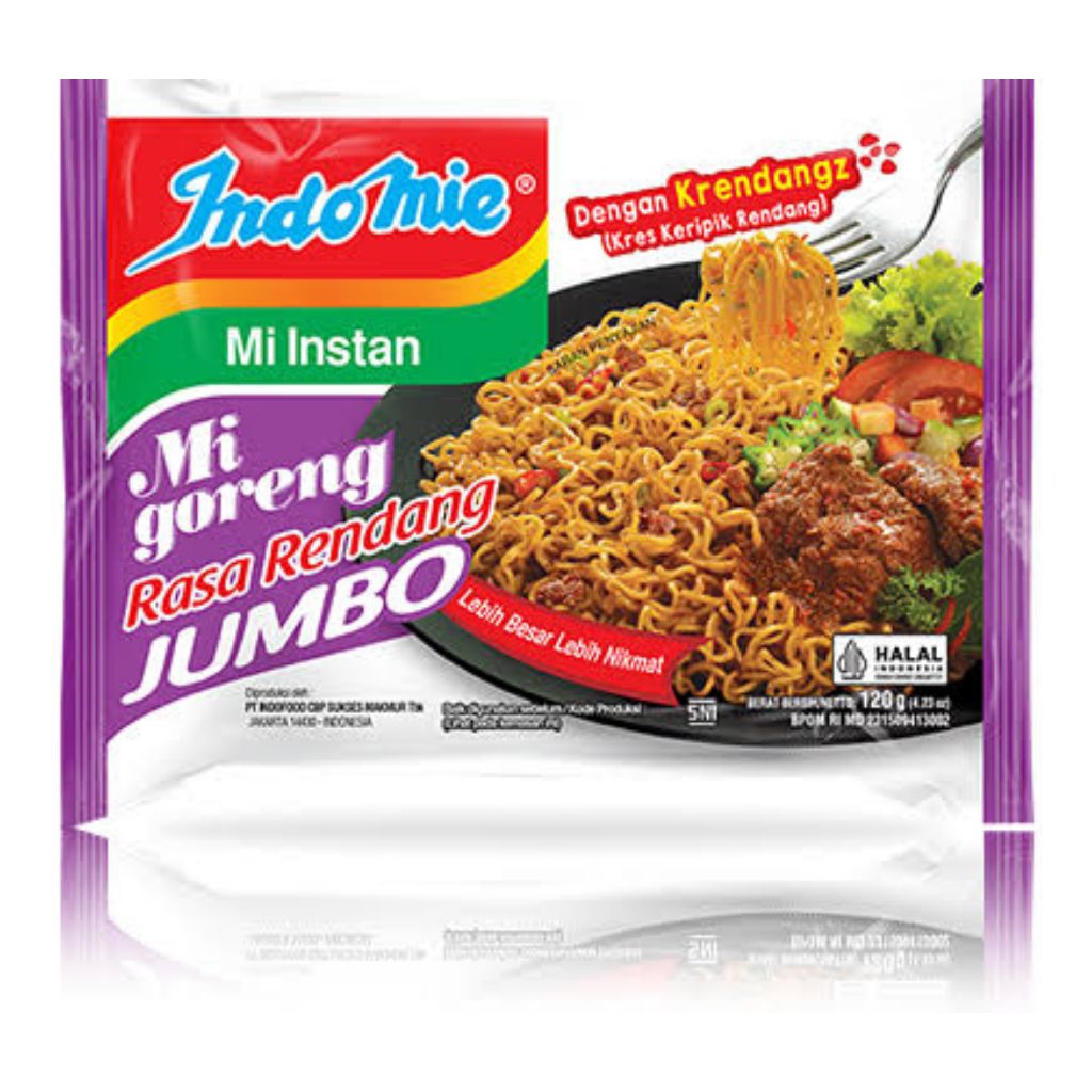 

Satuan Ecer Mi Goreng JUMBO Rasa RENDANG Indomie
