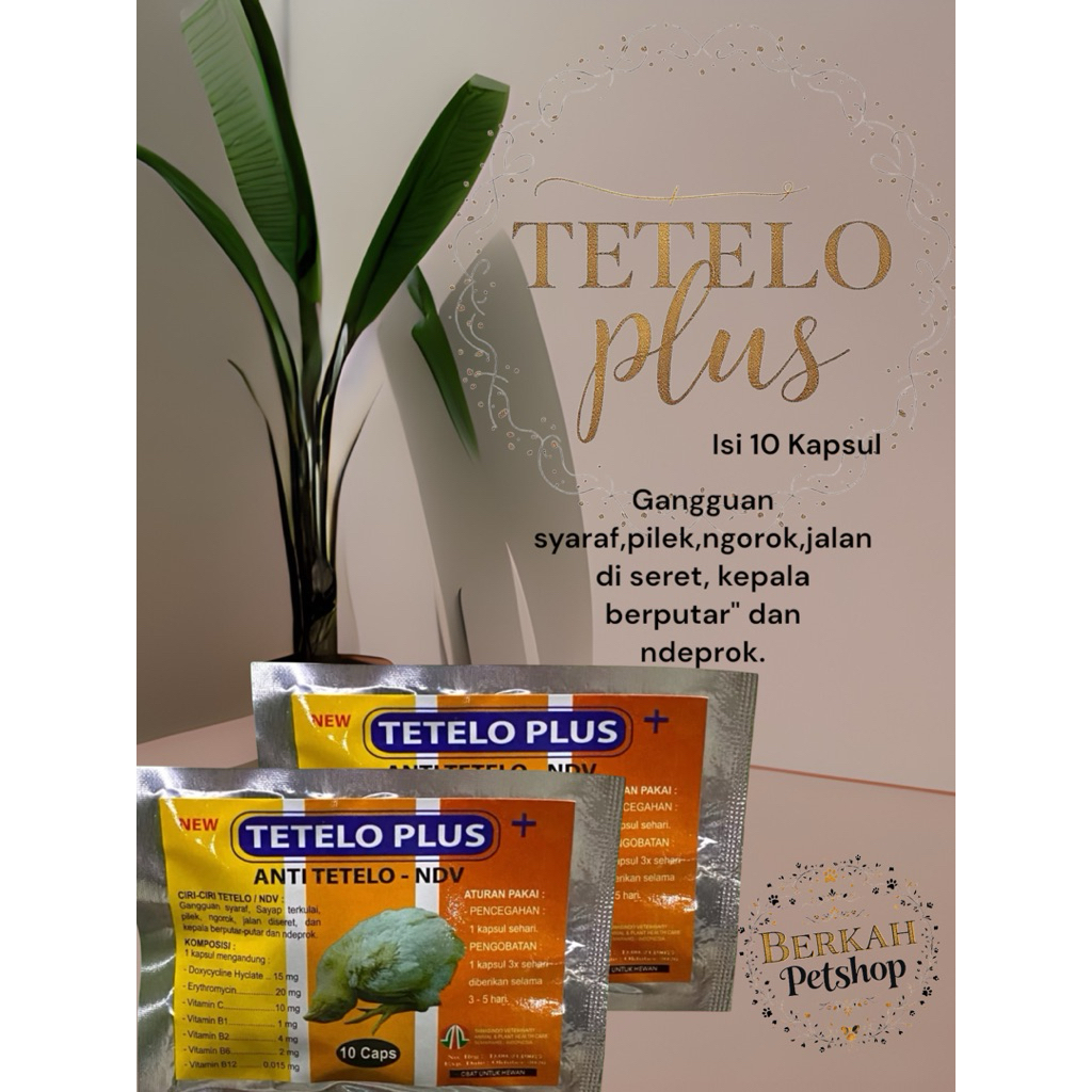 TETELO PLUS 10caps obat anti tetelo ayam
