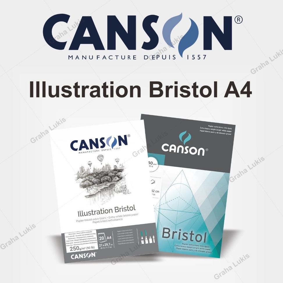 

KODE F27A Buku Gambar Canson Bristol Pad 25 GSM A3 A4