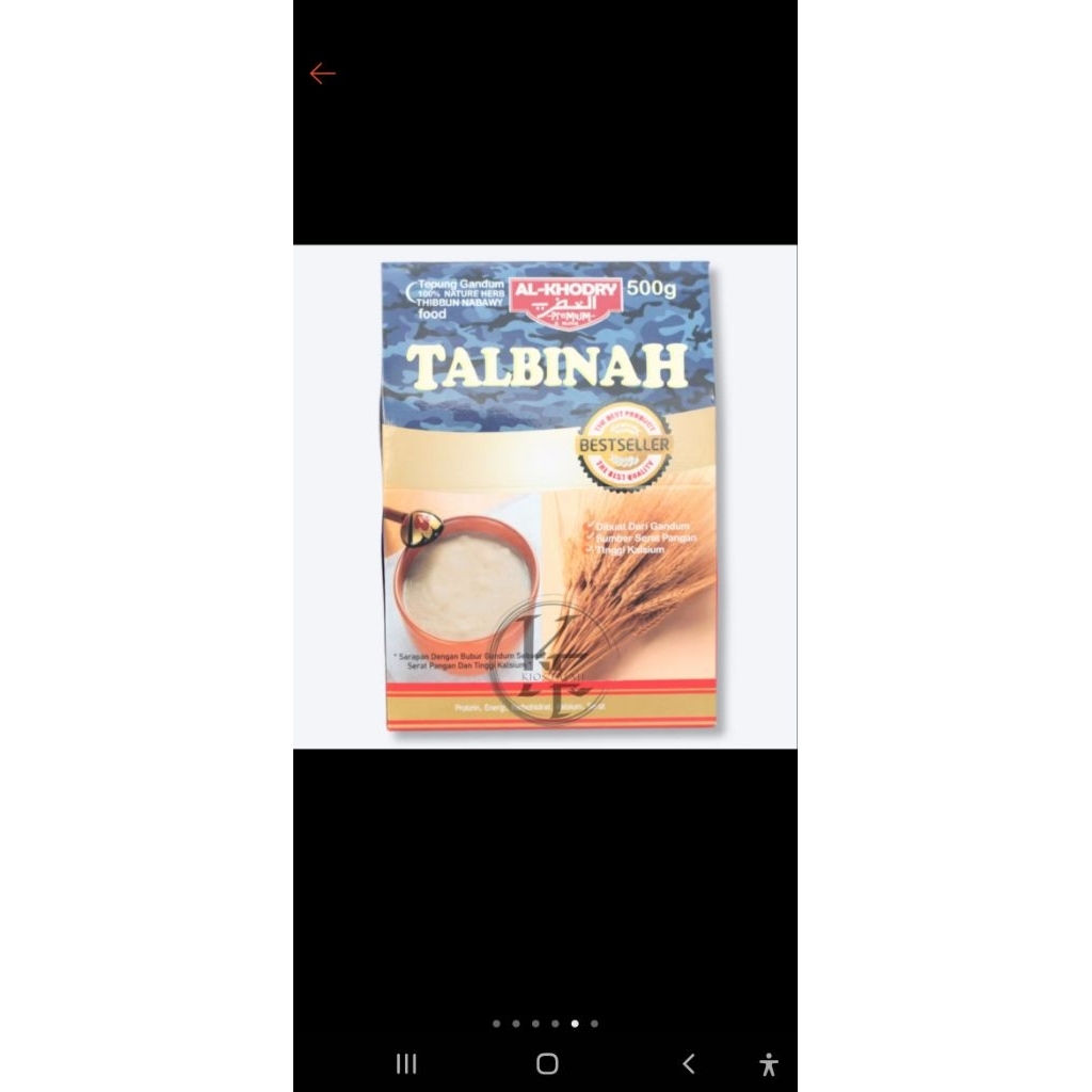 

Talbinah (Tepung Gandum) murni 100%