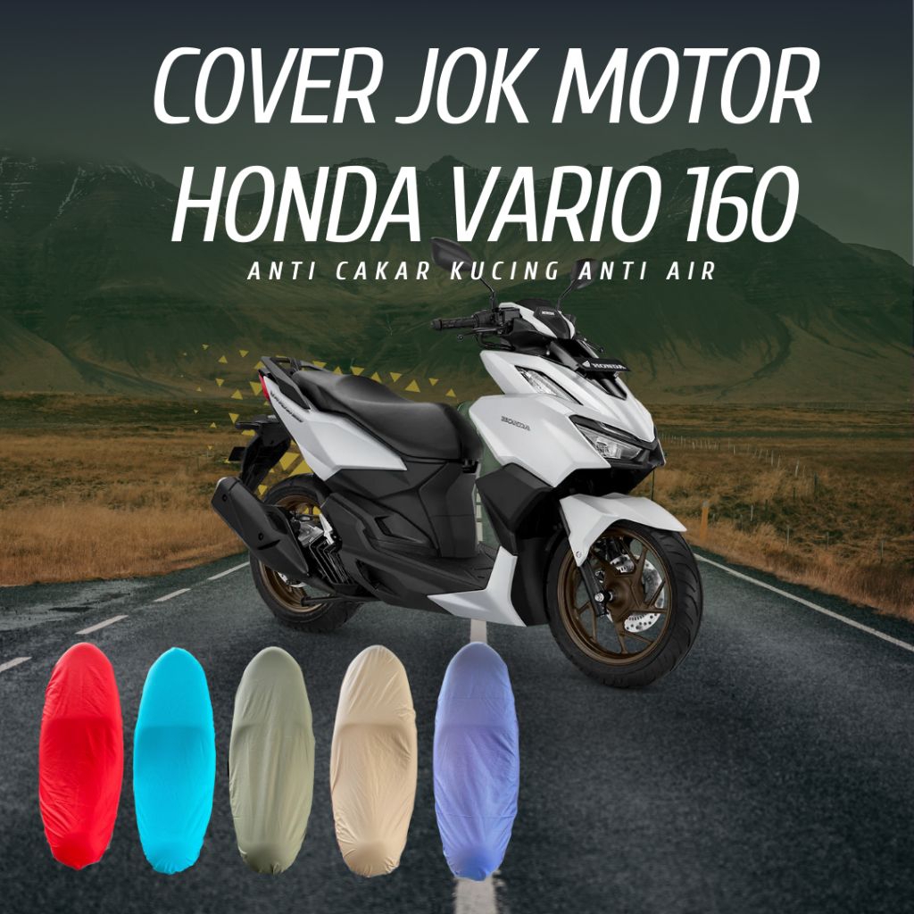 cover jok motor honda vario 160 anti air anti cakar kucing
