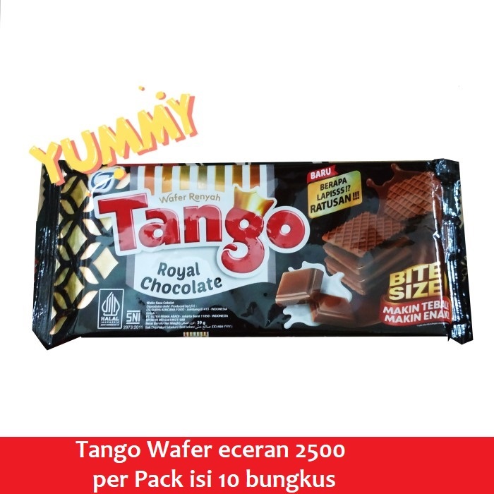 

[per pack] wafer tango kemasan ecer 2500 | pack isi 10 bungkus