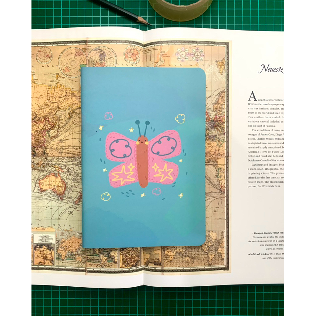 

A5 Blank Notebook - “Picnic Mate” Collection | Eya & Lilut | Buku Catatan | Buku Tulis | Buku Polos | Sketchbook | Buku Gambar