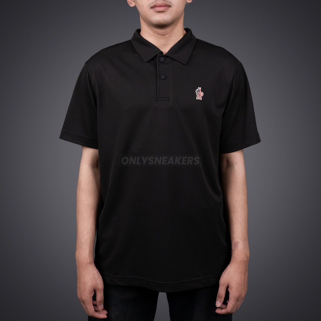 MONCLER GRENOBLE POLO SHIRT BLACK