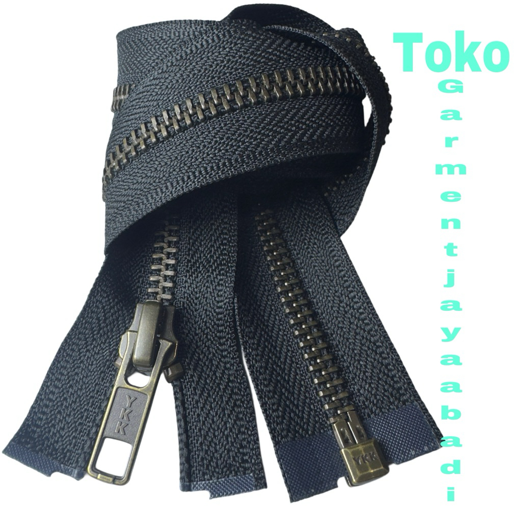 resleting  jaket ykk 70cm ATG bakar perbiji