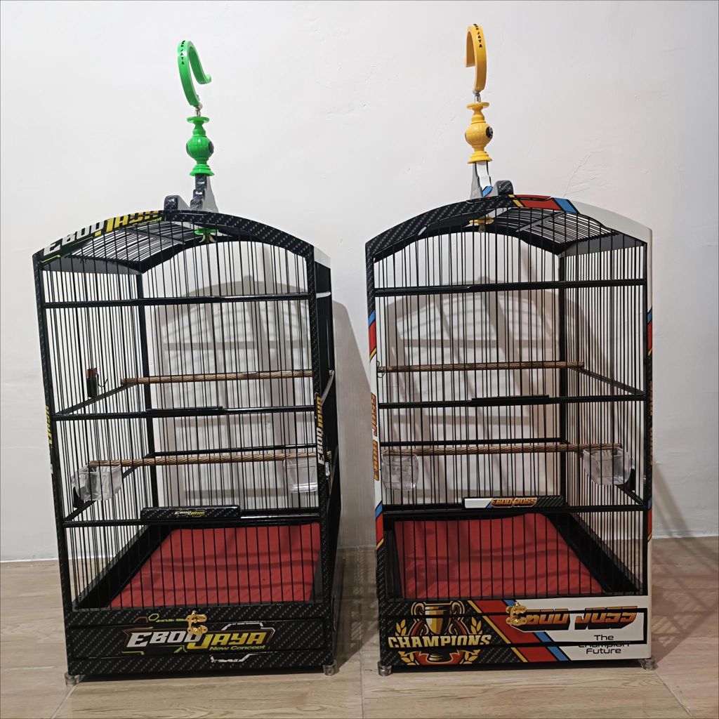 Sangkar Kotak Kenari, Cucak Hijau, Ebod Jaya Original