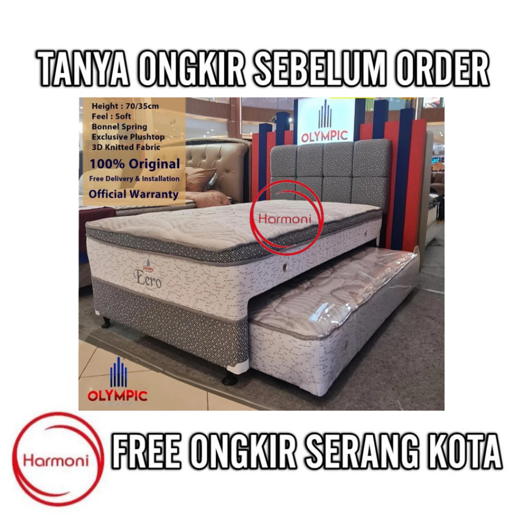 SPRINGBED SORONG OLYMPIC 2 IN 1 120CM KASUR SORONG OLYMPIC 120CM FREE ONGKIR SERANG KOTA