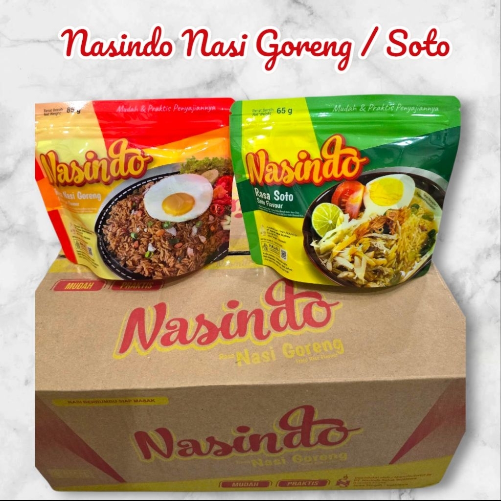 

Nasindo Nasi Berbumbu Siap Masak Rasa Nasi Goreng/ Soto