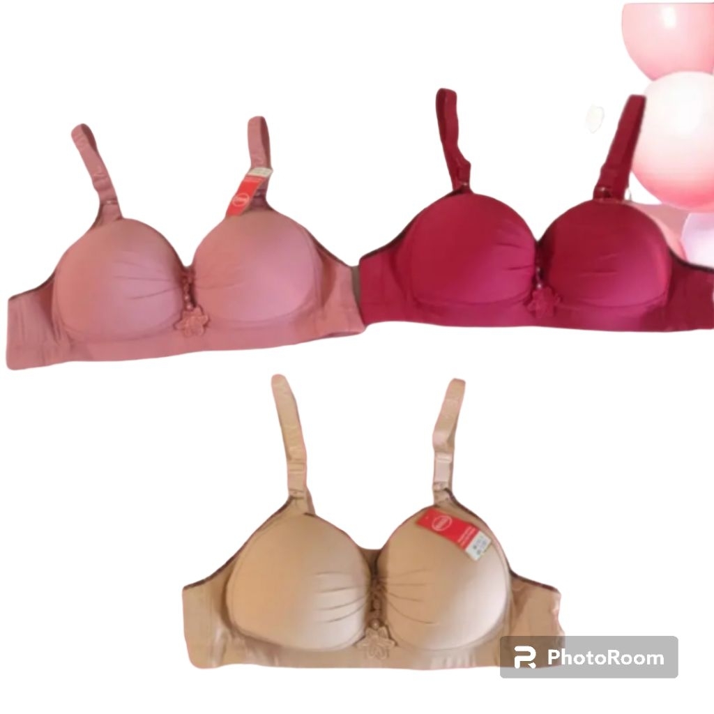 BH MISSLILY POLOS IMPORT PAKAI BUSA TANPA KAWAT CUP C BESAR