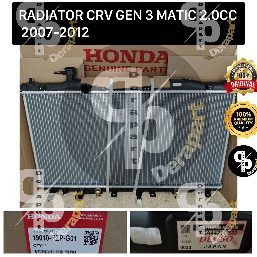 Radiator Honda CRV gen 3 matic 2.0cc 2007-2012 original denso Japan