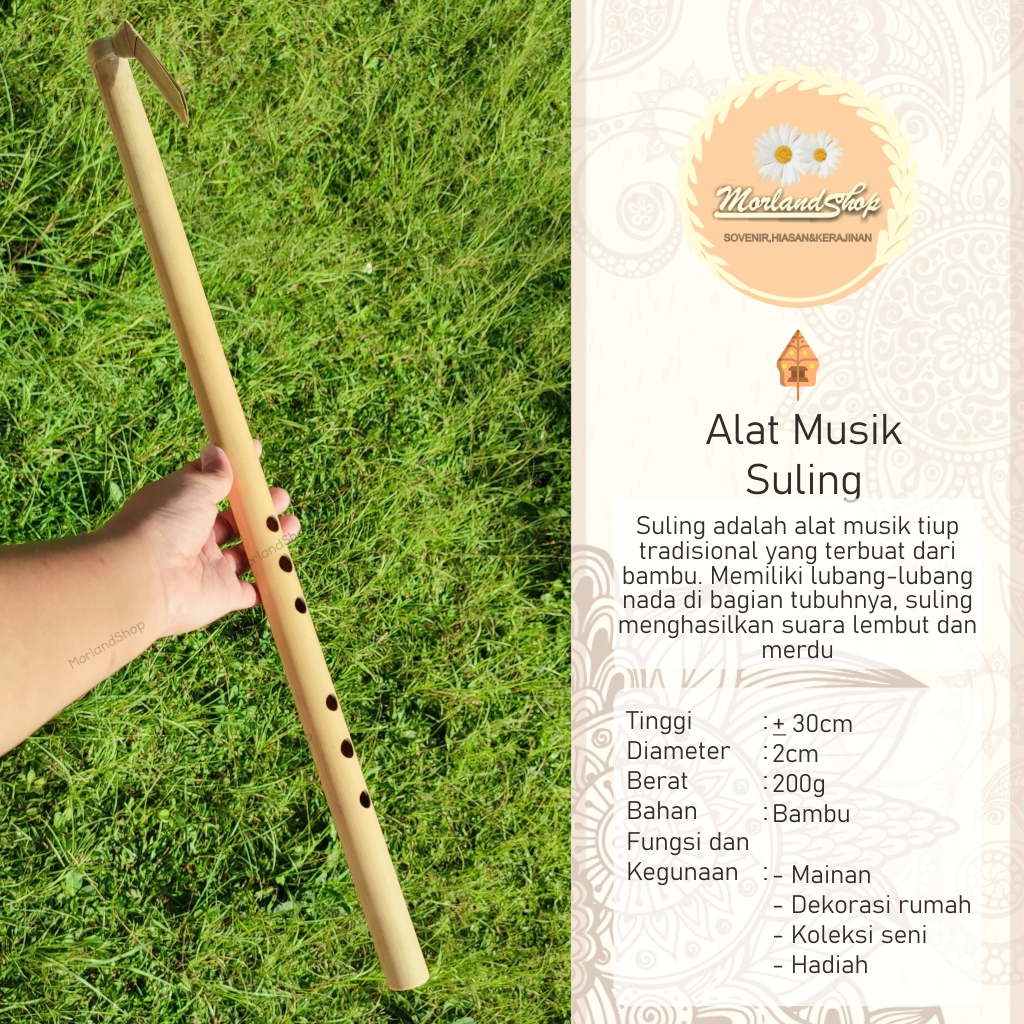 SULING/SERULING/SULING BAMBU/ALAT MUSIK/ALAT MUSIK TRADISIONAL/MAINAN ANAK/ALAT MUSIK SD