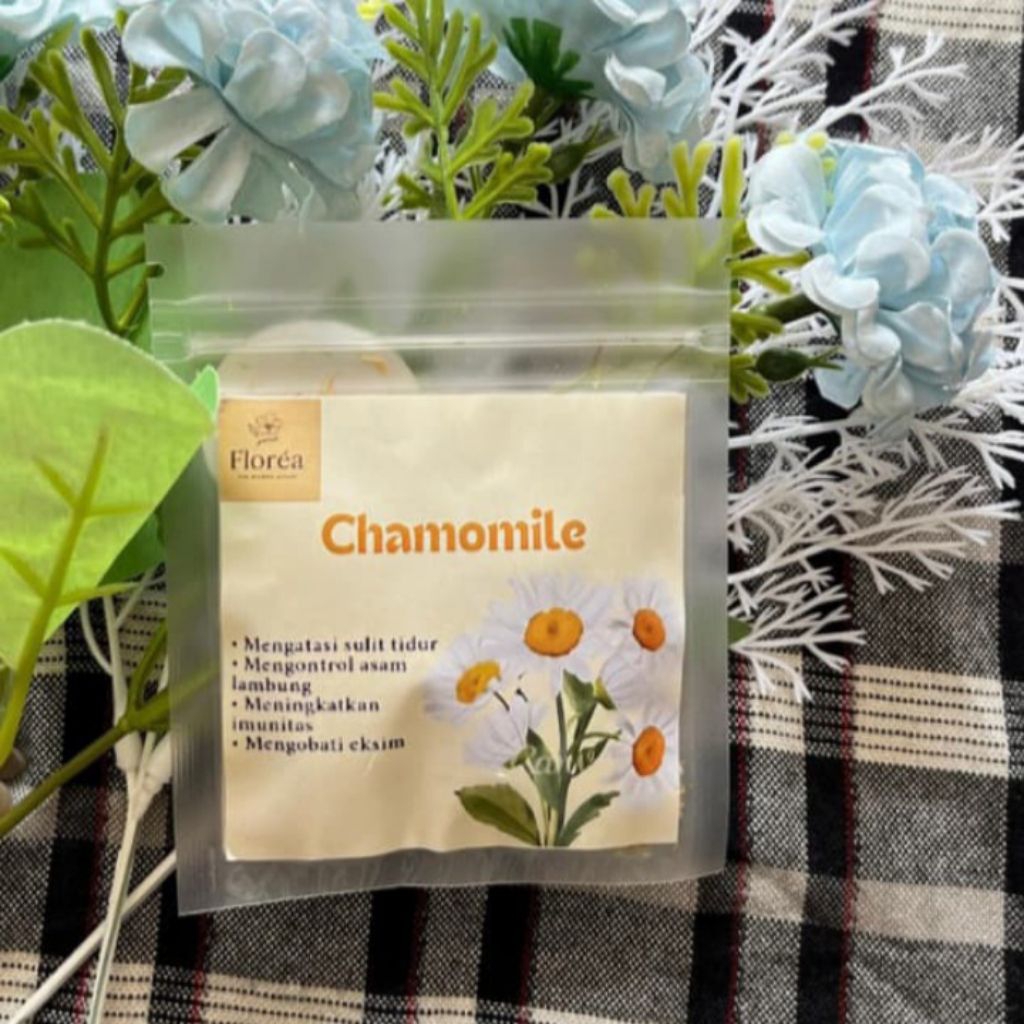 

florèa - Flower Tea Chamomile Teh bunga herbal Teh bunga alami Teh kesehatan sachet 5gr