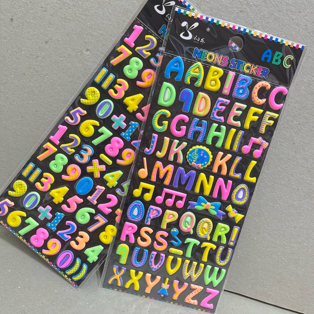 

Stiker Timbul / Stiker Alfabet / Stiker Nomor / Stiker Warna-warni