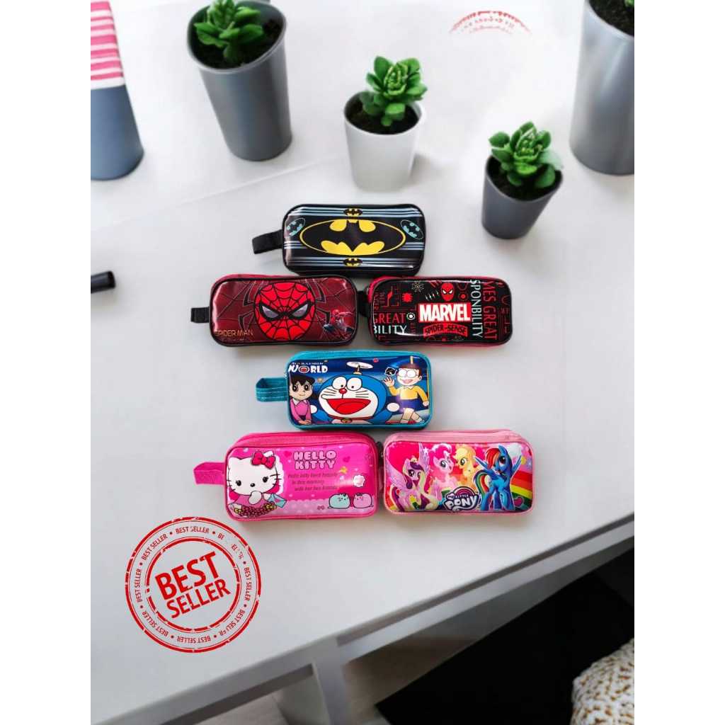 

TEMPAT PENSIL KARAKTER HERO / LUCU 6 Gambar /Ritsleting / Resleting