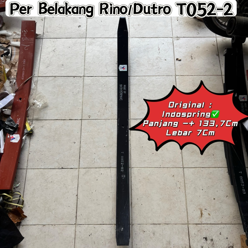per belakang rino nomer 2 t52-02 merk indospring / per induk belakang rino nomer 2 / per daun rino b