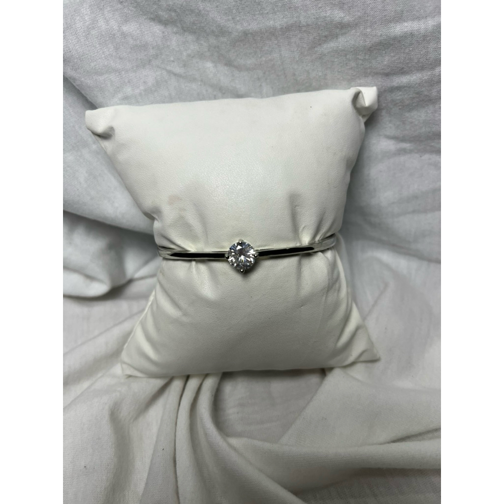 Gelang titanium Silver permata