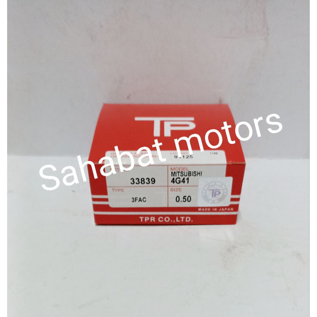 RING PISTON RING SEHER SET MITSUBISHI COLT T120 4G41 TP JAPAN