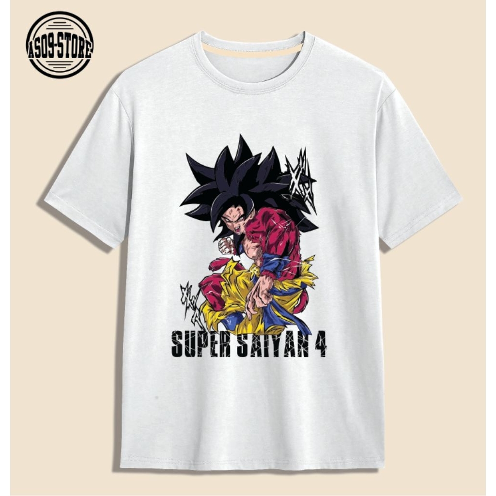 Kaos Tshirt Anime Dragonball Z Goku Super Saiyan 4