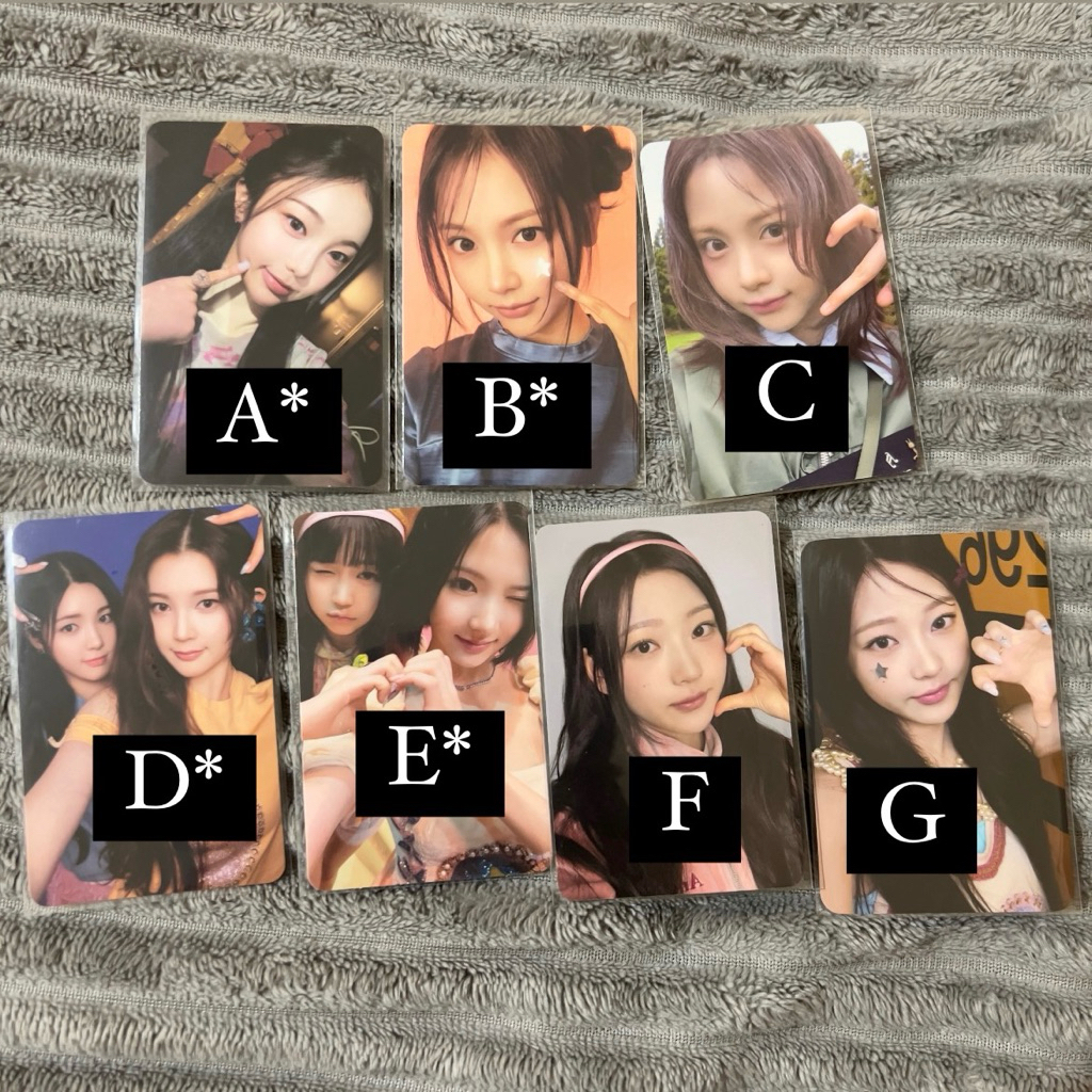 Photocard hearts2hearts pc h2h jiwoo carmen stella ana yuha yeon