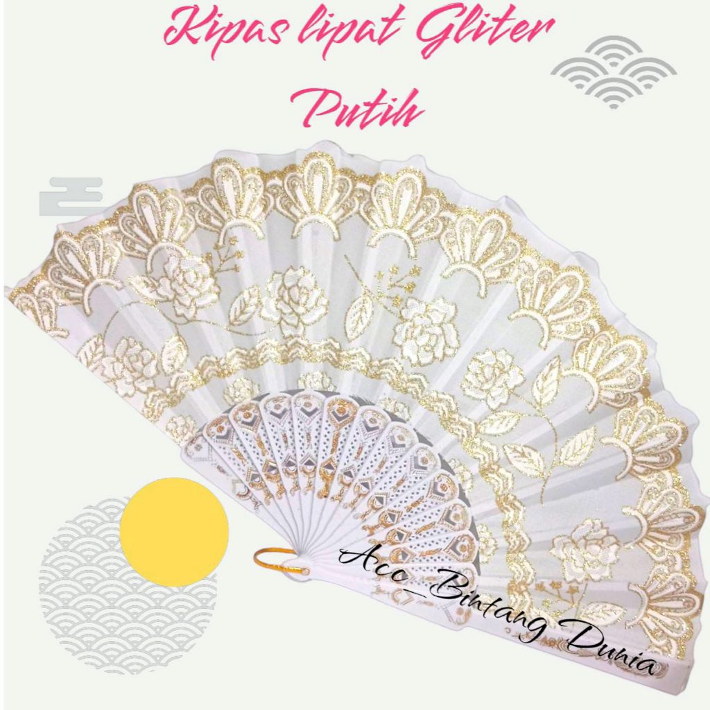 COD KIPAS TANGAN LIPAT/KIPAS WARNA KHUSUS PUTIH/KIPAS NARI/KIPAS JEPANG/KIPAS WARNA /KIPAS LIPAT MEW