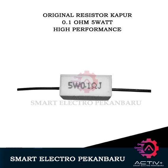 ORIGINAL 0.1 OHM 5WATT RESISTOR KAPUR 5 WATT 0R1 OHM 0,1 OHM 5 W 5W 0.1OHM BATU 0,1OHM DAYA