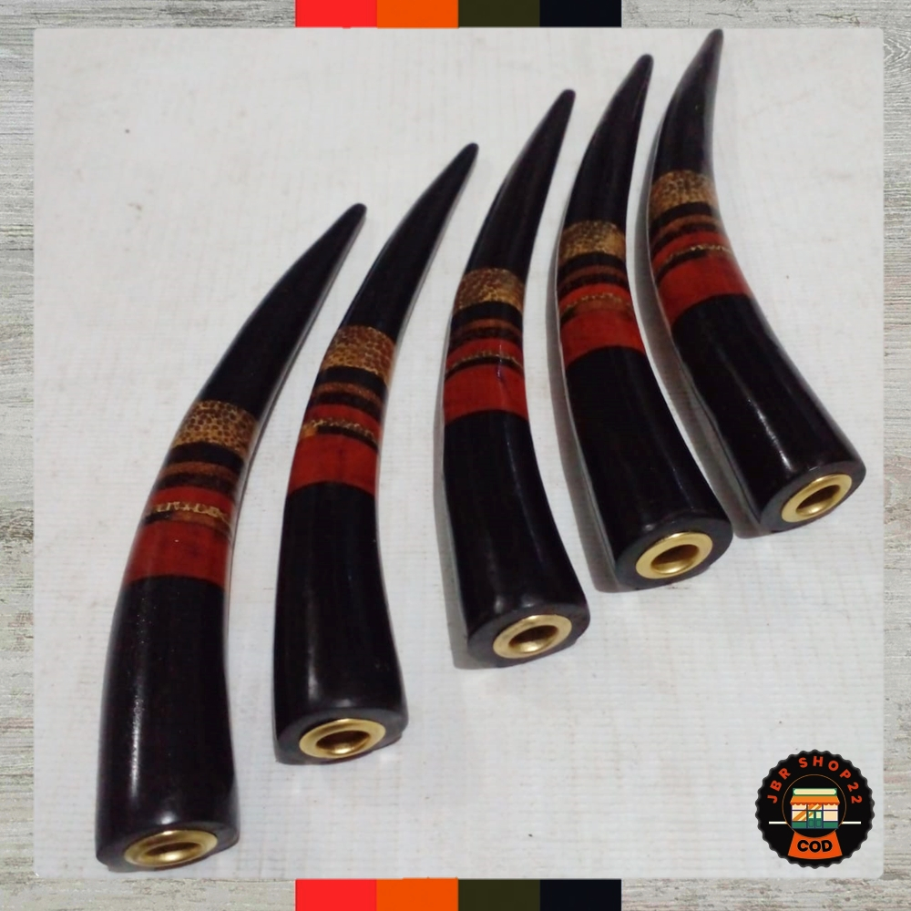 Cangklong pipa kombinasi kayu lengkung asli